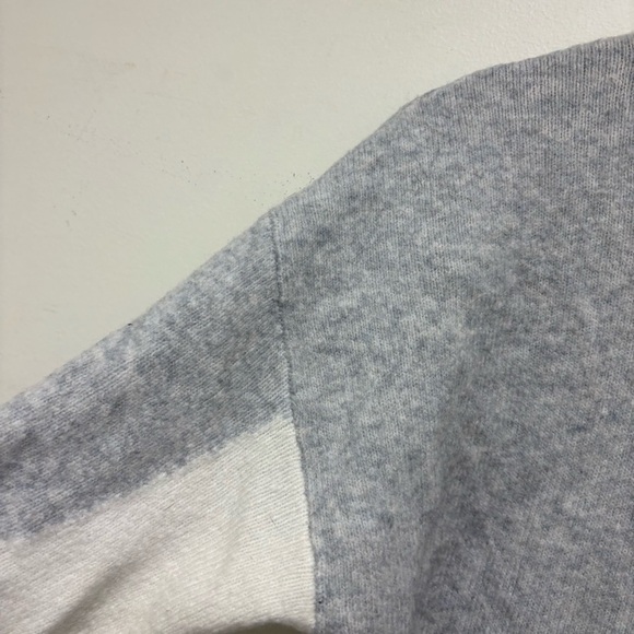 REISS Grey Gaia Color Block High Neck Wool Blend Sweater Jumper - Picture 5 of 13